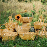 Bamboo Square Caddy Basket
