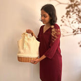 Wicker Basket Bag