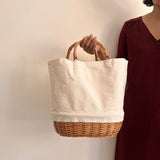 Wicker Basket Bag