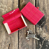 Coral Bamboo Box for Gifting and Storage, Set of 6