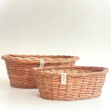 Deep Oval Dish Wicker Basket
