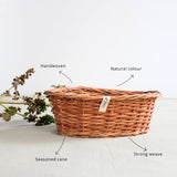 Deep Oval Dish Wicker Basket