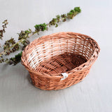 Deep Oval Dish Wicker Basket