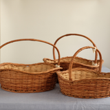 Deep-Waves Wicker Basket