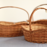 Deep-Waves Wicker Basket