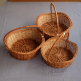 Deep-Waves Wicker Basket