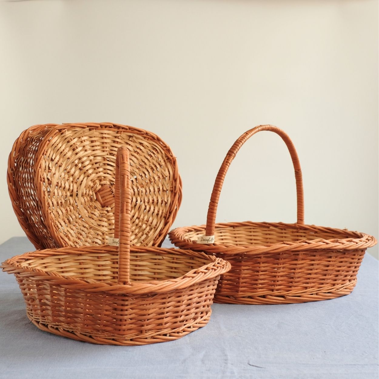 DaisyLife Heart Wicker Basket for corporate gifting, festive and personal gifting