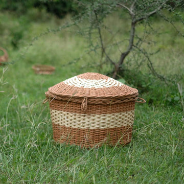 DaisyLife Wicker WIde Storage Basket