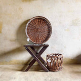 DaisyLife natural wicker Plate Baskets for storage dining table and kitchen