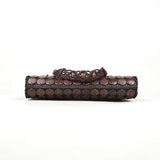 DAISYLIFE Natural and Eco-Friendly Coconut Shell Handbag in Rustic Brown Color