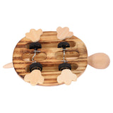 DAISYLIFE Natural and Eco-friendly Natural Wooden Turtle / Tortoise with movable wheels for kids below 2 years