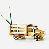 Trolley with paint brush right view
