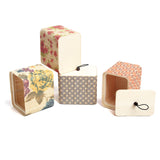 DAISYLIFE Natural and Eco-friendly open lid tall bamboo storage box for jewelry, stationery and as gift box