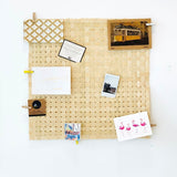 Square Bamboo Lightweight, skilfully handwoven natural bamboo Mesh Mat for DIYs and decor.