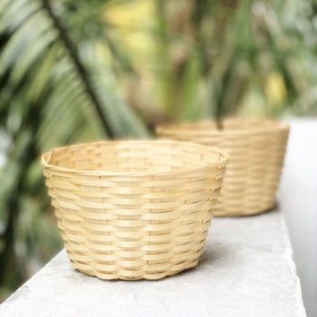 Bamboo Bucket Basket (6