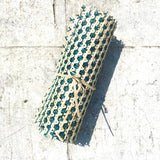 Green colour lightweight, finely handwoven natural bamboo sheet