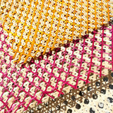 Colourful lightweight, finely handwoven natural bamboo sheet
