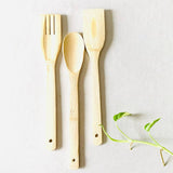 DaisyLife All purpose, quick, easy and heavy use Bare Bamboo Spoons- 6 pc set