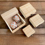 Candles inside Beige gift box set of 4