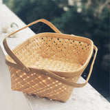 Natural Caddy Long Tub Bamboo Basket