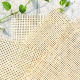 A checks pattern in lightweight, finely handwoven natural bamboo sheet to add more texture to your DIY