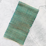 Green Checkered Bamboo Mats for DIY and craft