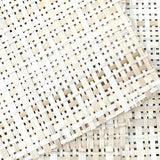A checks pattern in lightweight, finely handwoven natural bamboo sheet for your DIY.