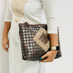 Model holding DaisyLife Coconut natural bags for office and daily use