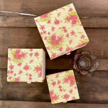 Cherry Blossom Nested Gift Box, Set of 3