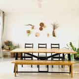 Forest/ woods basket arrangement for wall decor above dining table