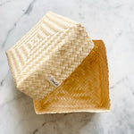 Handmade natural Bamboo box with lid for storage