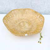 Hexa Bamboo Basket Natural, simple bamboo multi-purpose baskets
