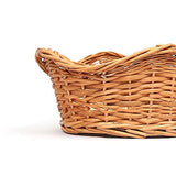 DAISYLIFE Natural Wicker Round Basket for storage and display