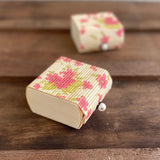 Pink flower gift box set of 2