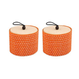 Set of 2. Bamboo storage boxes for organizing jewelry, art materials, stationery, cotton swabs or other knick-knacks