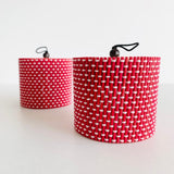 Set of 2. Bamboo storage boxes for organizing jewelry, art materials, stationery, cotton swabs or other knick-knacks