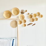 Sea wall decor arrangement in bedroom set up.