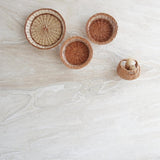 Spa Suite Wall Baskets used as a space for essential oils, loofas, etc.