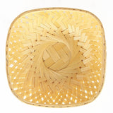 Square, Natural, simple bamboo multi-purpose baskets