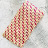 Pink colour lightweight, finely handwoven natural bamboo sheet