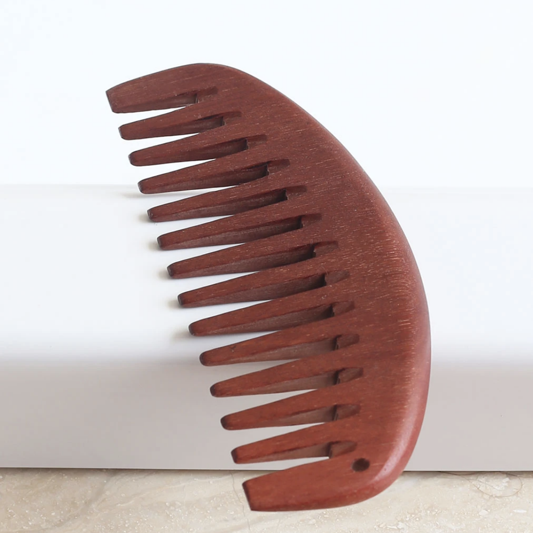 Wooden wide tooth comb deals