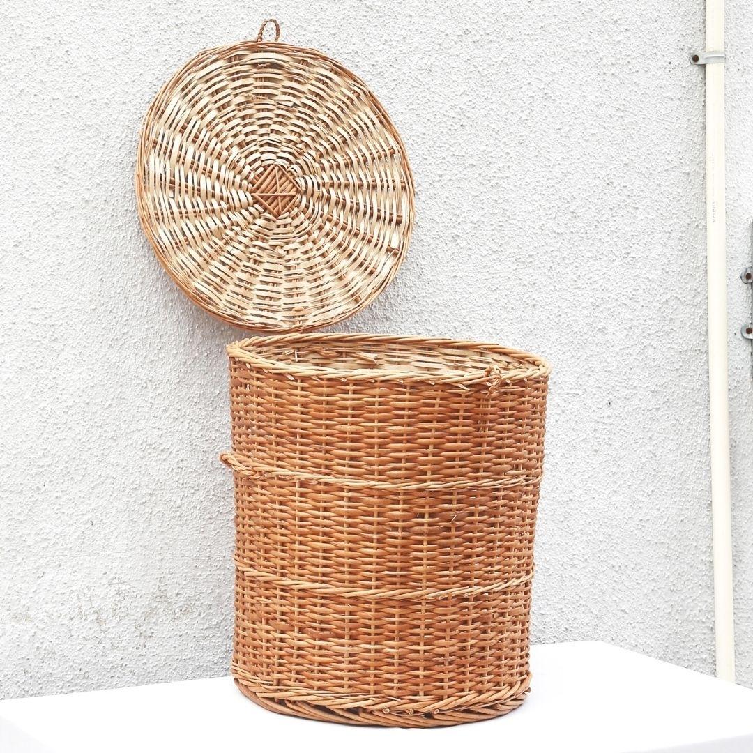 Willow wicker laundry baskets. 
