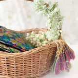 DaisyLife natural wicker wave shape wedding trousseau basket for bridal wear