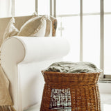 Comfortable cat wicker basket