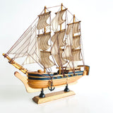 DaisyLife Wooden ship in white background