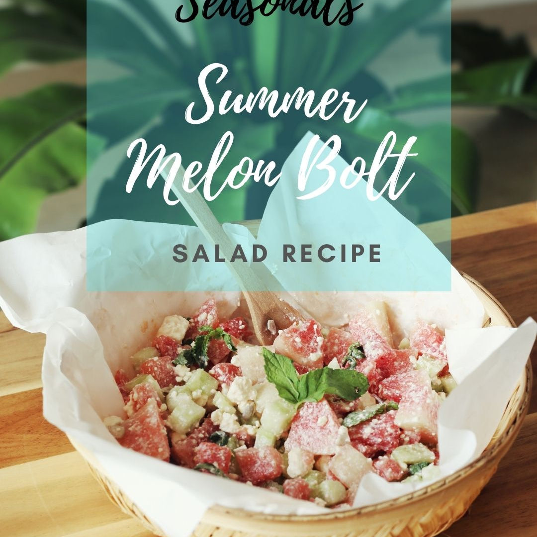 SUMMER MELON BOLT: A Summer Salad Recipe with Watermelon, Cucumber and Feta Cheese