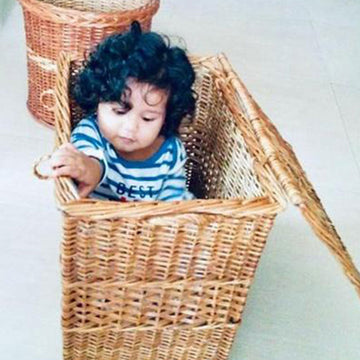 DaisyLife wicker laundry basket 