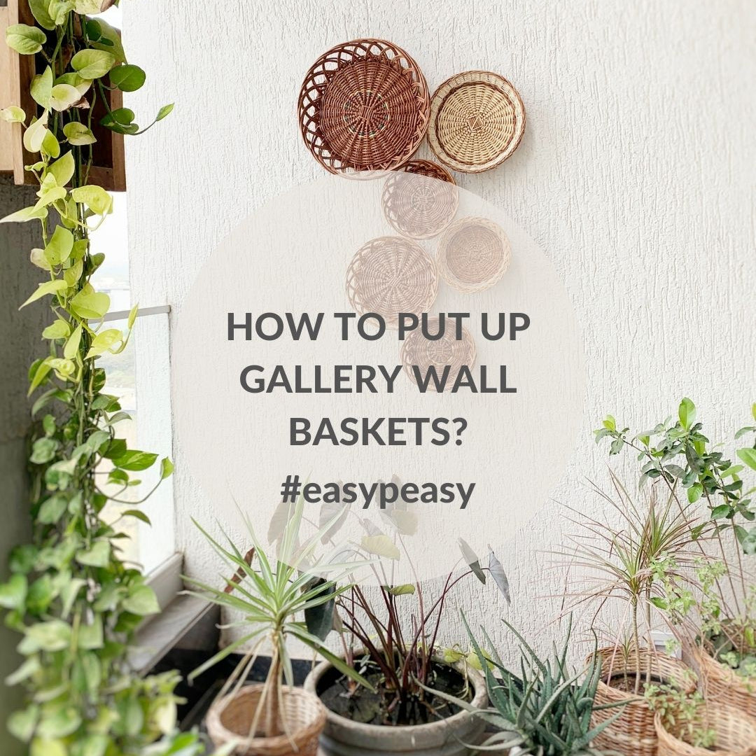 How to put up Gallery Wall Baskets?