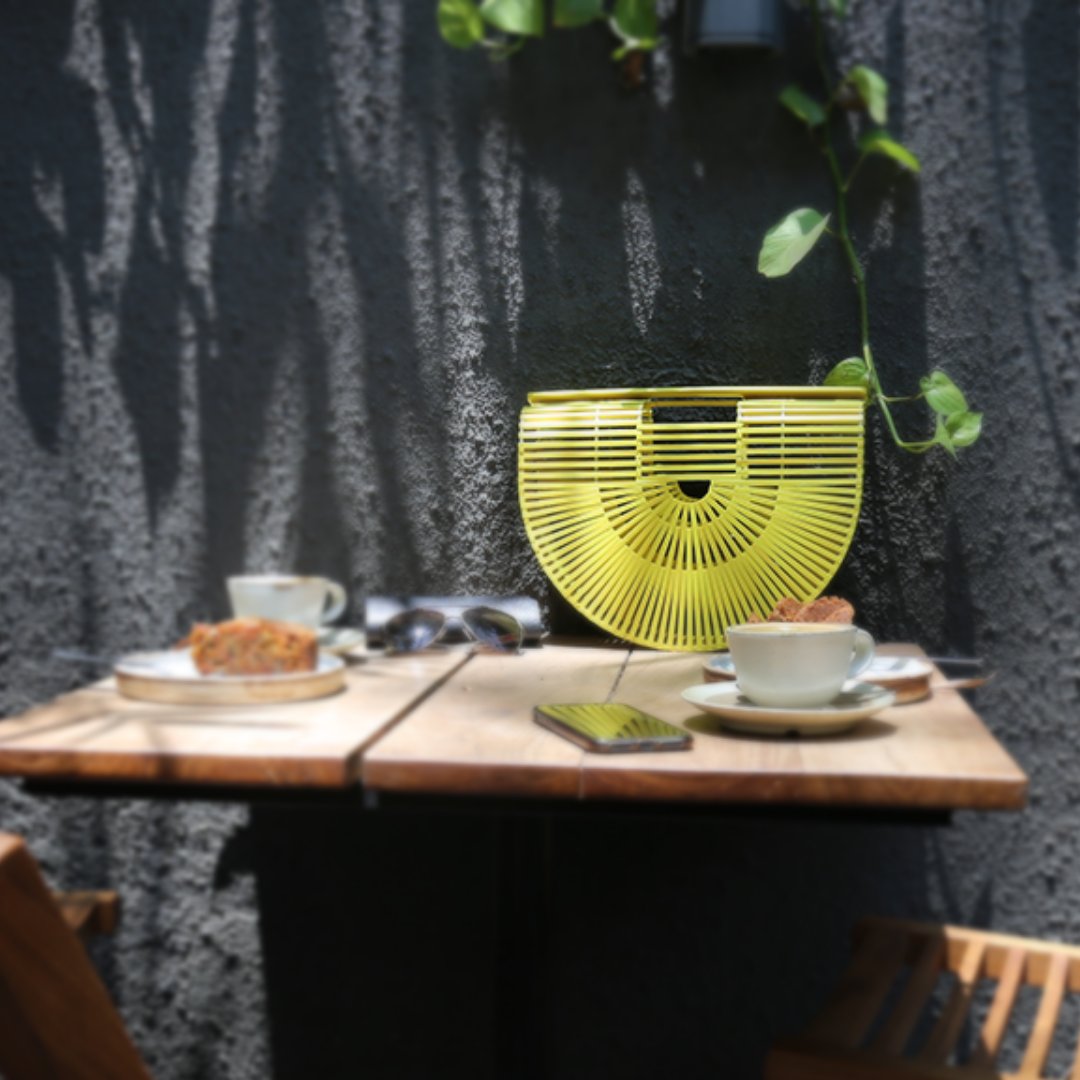 Coconut shell handbag