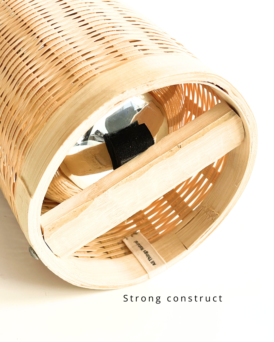 Bottom view of Bamboo flask showing Strong construct
